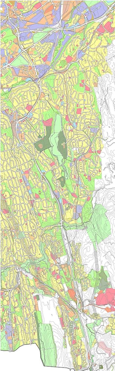 1.3 Planstatus og andre rammebetingelser 1.3.1 Reguleringsplanstatus for området Planområdet strekker seg fra Klemetsrud til Ulven/Alna.