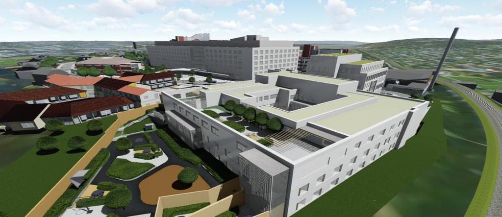 The Tønsberg Project Project owner: Sykehuset i Vestfold HF (Vestfold Hospital Trust) Scope: Total ca 45.000 m2 - Psychiatric building - 12.000 m2 Finished in 2019 - Somatic building - 33.