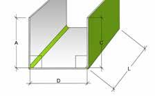 STANDARD L-ELEMENT 90º A B MAKS LENGDE NOBB NR.