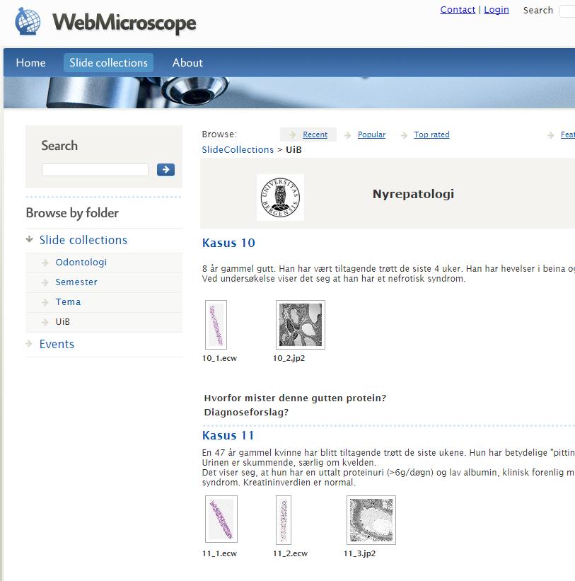 Undervisning http://webmicroscope01.