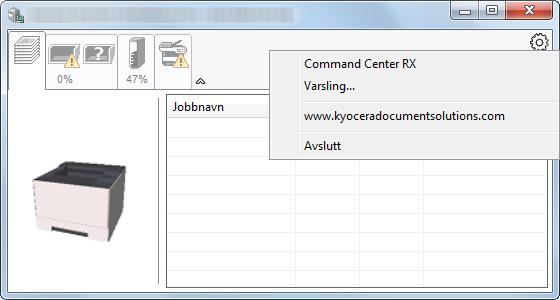 Command Center RX Hvis skriveren er koblet til et TCP/IP-nettverk og har egen IP-adresse, bruk en nettleser for å få tilgang til Command Center RX for å endre eller bekrefte