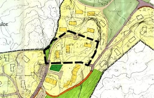 Side 5 av 18 Figur 2 Planområde vist i gjeldende reguleringsplan for Nordås