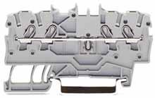 T@ Skinnemonterte rekkeklemmer 1,0 (1,5) mm 2 Serie 2000 0,14 1,0 (1,5) mm 2 1 AWG 24 16 800 V/6 kv/3 600 V, 20 A U 13.5 A (18 A) 600 V, 20 A 2 Klemmebredde 3,5 mm / 0.138 in L 9 11 mm / 0.