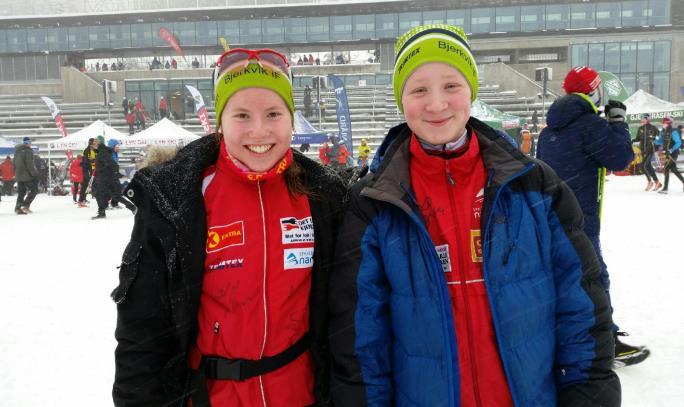 Ina og Mathias i Holmenkollen Hovedlandsrennet: Marina og Daniel deltok på Hovedlandsrennet for 15-16 på Fauske.