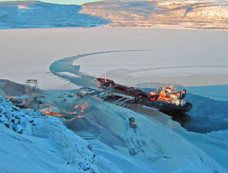 Elkem Tana utskipningshavn. foto: elkem tana kunne produsere strøm for om lag 9 500 hussstander. Havøygavelen vindpark drives av Arctic Wind et selskap i Finnmark Kraft konsernet.