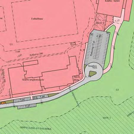 av- og påstigning buss og utvidet parkeringsplass) Sikringsgjerde Infrastruktursone - Rekkefølgekrav grønnstruktur (Område for