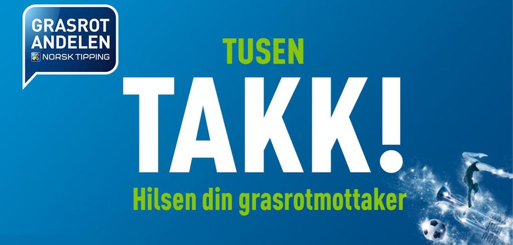 Om Grasrotandelen Siden Norsk Tipping ble etablert har hele overskuddet gått til samfunnsnyttige formål.