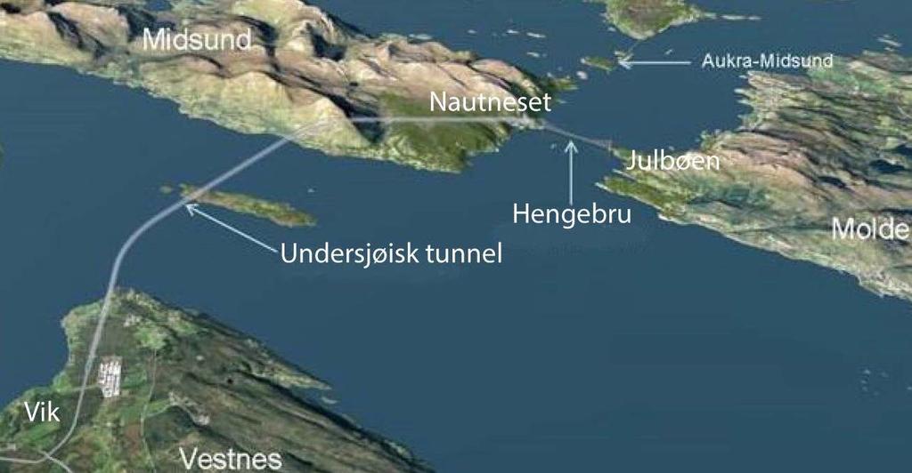 Ferjefri E39 Kryssing Romsdalsfjorden og Julsundet Vik - Julbøen 22 km