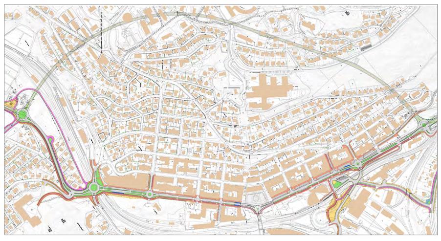 forbindelse til Narvik Torg og med kontakt med lokalbusstrafikken. Bussterminalen er forbundet med lokalbusstrafikken som har kantstopp for lokalbusser i begge retninger ved Kongens gate 22.