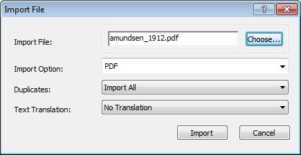 Importere PDF-filer for å opprette referanser EndNote kan automatisk opprette en referanse basert på en PDF-fil og samtidig knytte PDF-filen til referansen som blir opprettet i biblioteket.