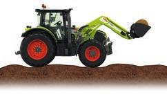 Med CLAAS SHOCK ELIMINATOR opplever man mindre stress og økt konsentrasjon under arbeidet. CLAAS SHOCK ELIMINATOR kan kobles ut dersom det kreves for spesielle oppgaver. Frontlaster uten sjokkdemper.