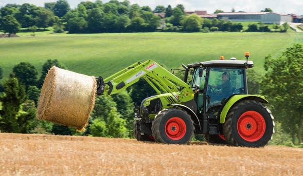 Skånsom mot frontlasteren. CLAAS SHOCK akkumulator hindrer den brå bevegelsen som kan oppstå når man stopper lasten under senking. Skånsom mot lasten.