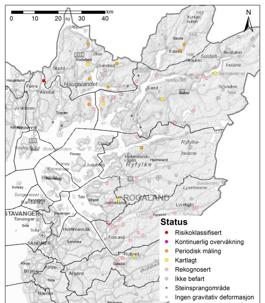 Rogaland Status Rekognosering i nord Kartlegging av utvalgte