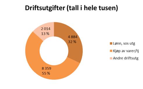 Energikostnader eiendomsforvaltning i prosent av brutto driftsutgifter Det er fokus på ENØK-tiltak og energikostnader i kommunen,