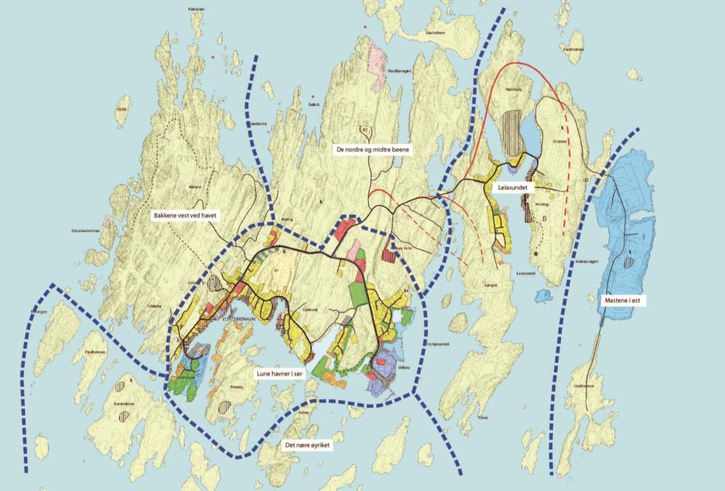 Figur 3. Landskapsområder i Kvitsøy. Kilde: Kvitsøy kommune.