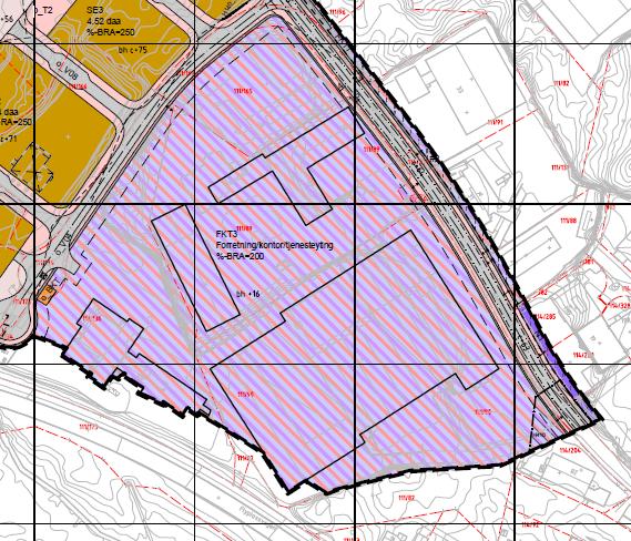 I planbeskrivelsen side 20 står det følgende om bakgrunnen for utvidelsen av planområdet her: «Del av eksisterende næringsområde er regulert i gjeldende reguleringsplan for Kokstad øst er tatt med i