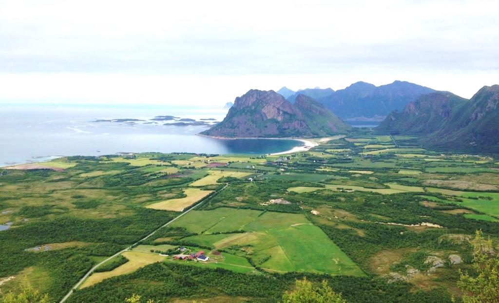 3.10 Engeløya, Nordland Engeløya, Steigen kommune, Nordland Landskapstype Kyst- og øylandskap med aktivt jordbruk på strandflatene Landskapsregion Jordbruksregion Areal 29 Kystbygdene i Helgeland og