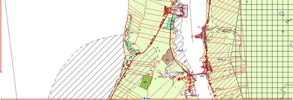 Fagervoll LH2 10,1 Pedersen LH3 11,9 Hilbertsen LH4 31,9 Kommunen LH5 20,0 (42) Granli M1 135,0 Hilbertsen T5 LH2 h6 R3 h5 T6 h7 T4 N1 h8 LH3 LH4 LH5 h9 R2 H3 LB3 h10 t1 M1 T3 T2 ID Foreslått formål