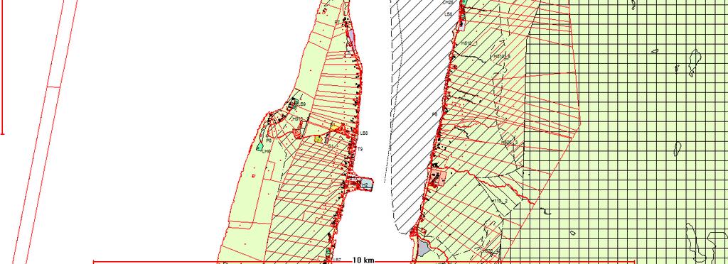 Annet Byggegrunn Skred Fjellskred Infrastruktur Folkehelse Reindrift Landbruk 100 m (sjø) Friluftsliv Kulturminner Natur /miljø Landskap T7 Fritid og turisme LNF delvis T8 Fritid og turisme LNF Nei