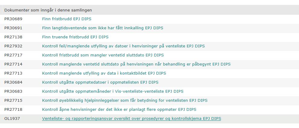 revisjonsgrunnlaget: DS8484, Henvisning