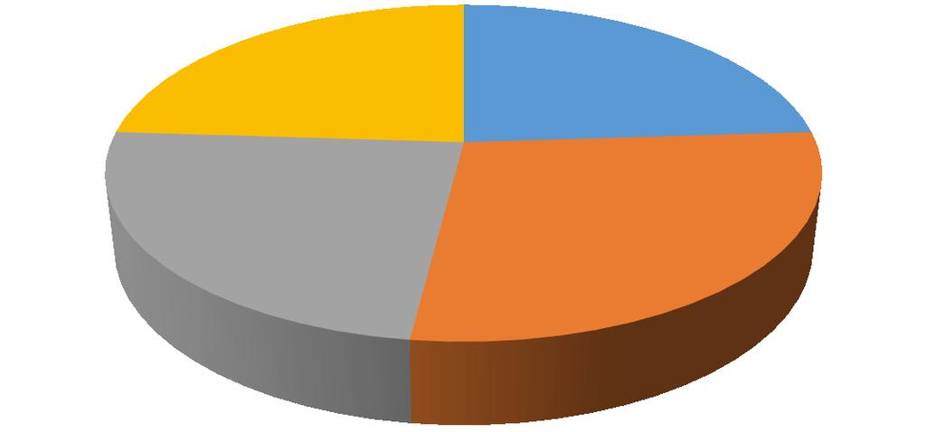 Dekkefornyelse 2014-2017 (prosent) Fjellregionen; 24 Hamarregionen; 24 Sør-Østerdalsregionen; 24 Kongsvingerregio nen; 28 Figur 4: Dekkefornyelse 2014-2017 Bruprogram Nasjonal transportplan 2018-2029