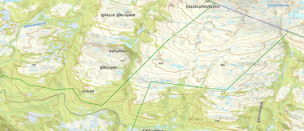 alternativ 1 Eksisterende naturreservat Område A