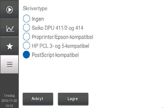 7. Menystruktur og avansert oppsett Avansert parameteroppsett Avansert parameteroppsett Analysatoren leveres med et avansert oppsett som er stilt inn på standardverdier på fabrikken.