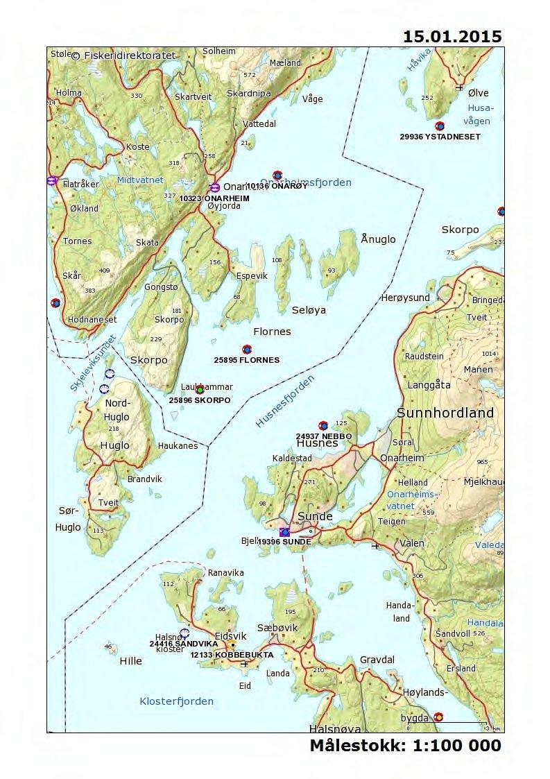 Tysnes Fjordbruk AS Miljøtilstand i produksjonssona 2014.