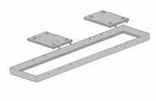 Avskjerming Opal akryl avskjerming Armaturen legges direkte i T-profi ltak. Alternativt utenpåliggende ved bruk av ramme. Egne montasjesett for innfelt montasje i tette tak eller nedhengt i wire.