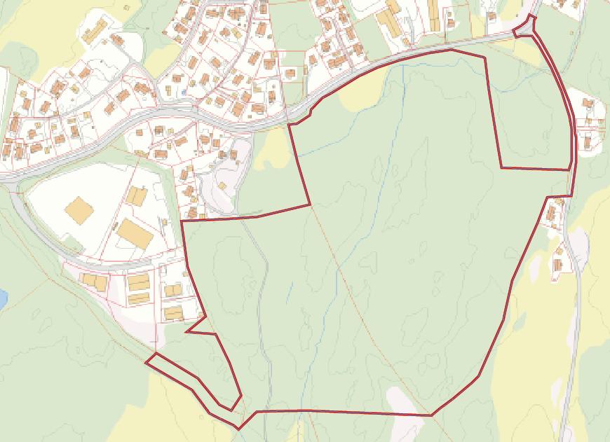 Fig 4. Rådmannens anbefaling av planavgrensning Fig 5. Revidert plankart datert 22.09.