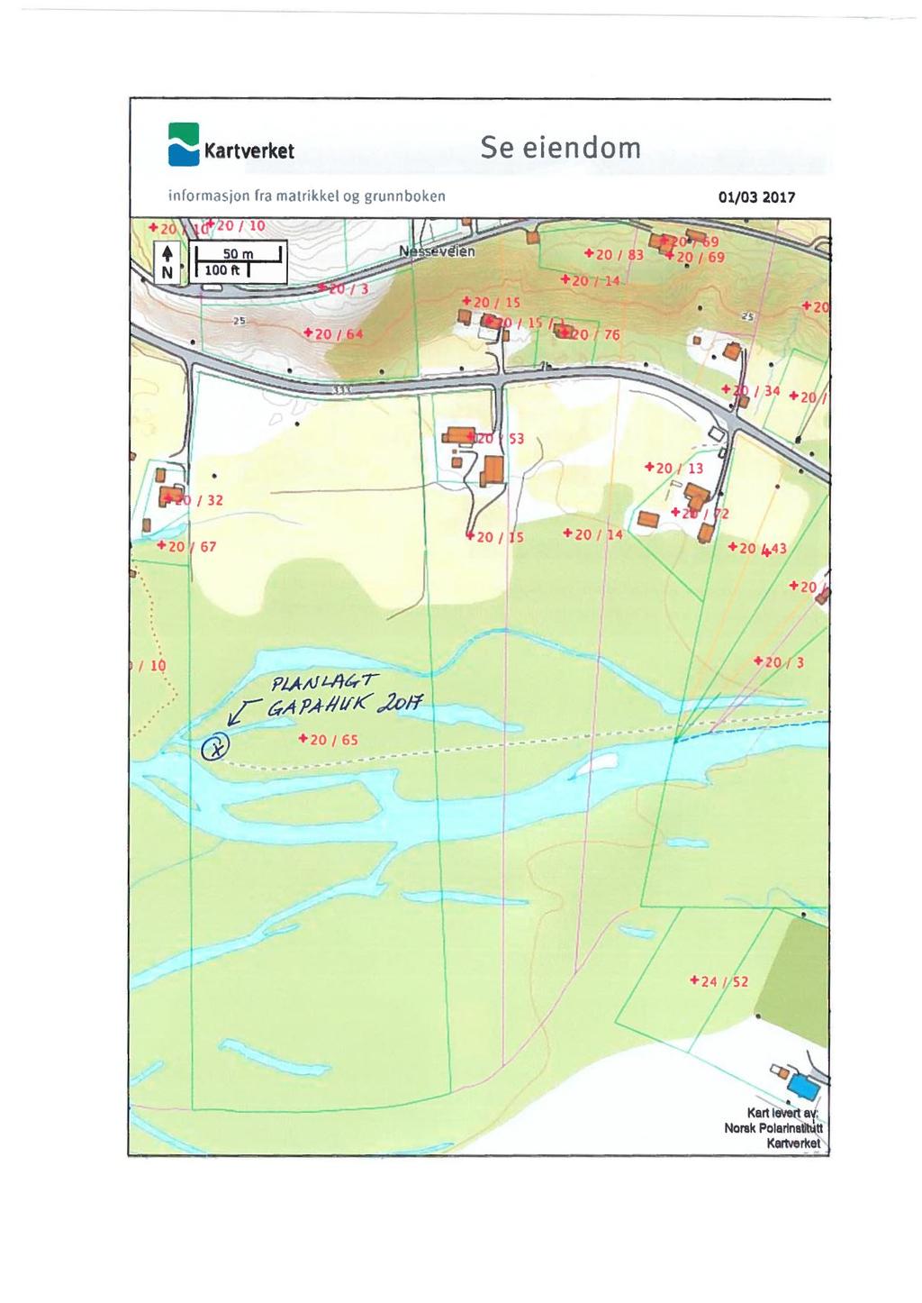 Kartverket Se eiendom informasjon fra matrikkel og grunnboken 01/03 2017 +20 20 / 10 50111 N I 100 ft I _ / 3 4den +20 / 15 / - +20 / t:t3 +-2Cr7--14: 1.