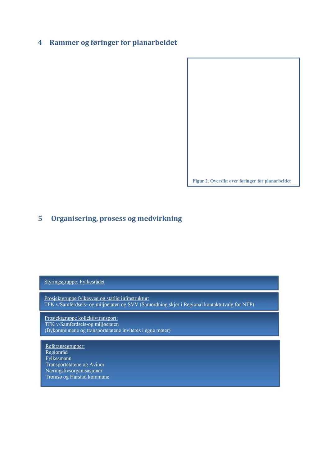 4 Rammer og føringer for planarbeidet 4.1 Nasjonale rammer og føringer Nasjonal transportplan (NTP) angir mål og strategier for nasjonal transportpolititikk.