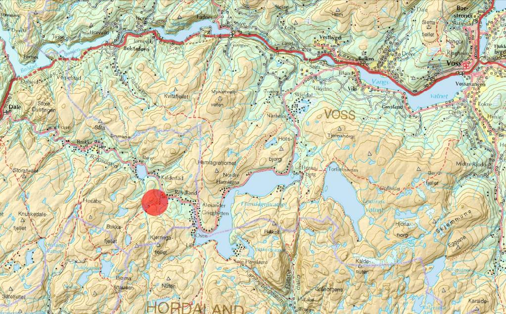 3 INNLEDNING Det forligger planer om å bygge et småkraftverk i Skarvagrovi mellom Moavatnet og Småbrekkevatnet, Vaksdal kommune kommune, Hordaland.