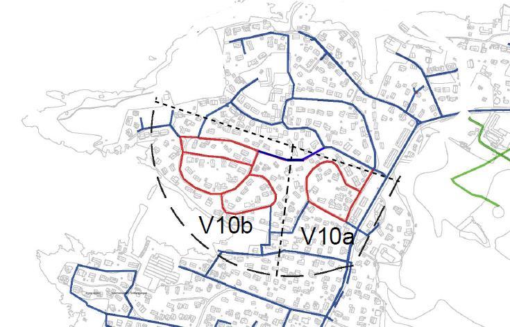 Hovudplan for vassforsyning og avløp 37 Havreneset Kvalvågen Lyngvegen/ Vestnesvegen/ Solhaugvegen Nyborgvegen/ Slettevegen Figur 15