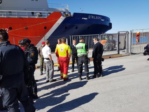 SIDE 3 Øvelse i Kirkenes havn 7. juni ble en fullskala samvirkeøvelse gjennomført i Kirkenes.