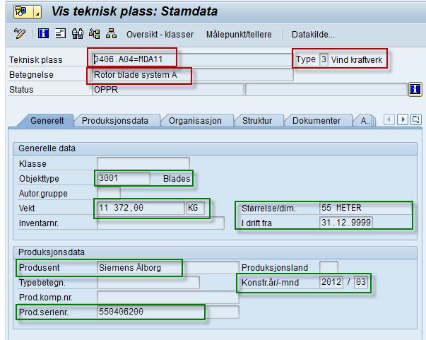 Winshuttle - Opprette tekniske plasser Lastet med IL01 script Lastet senere med IL02 script (kun større komponenter) For