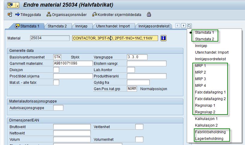 Winshuttle - Opprette materialer på fabrikk Laster MM01