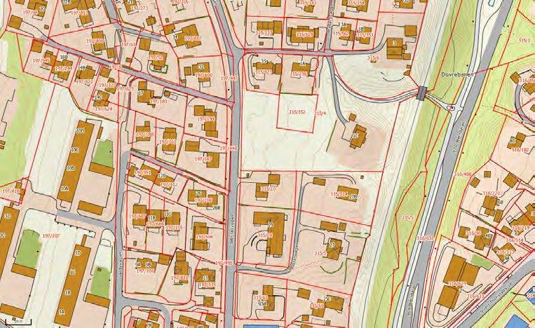 Det laveste bygget står inn mot Søbstadveien mens det høyeste ligger mot Dovrebanen. Alle bygg vil ha parkeringskjeller.