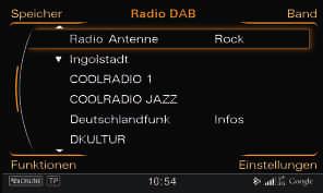 Audi music interface (ekstrautstyr), CD- og DVD-plater samt TV-tuner