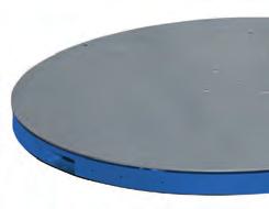 1500mm diameter plate (1650mm kan leveres) - Maks pallehøyde: 2200 mm - Maks pallestørrelse: 800x1200 mm - Maks pallevekt: 1200 kg - Mekanisk brems for justering av filmstrekk -