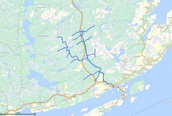 4.1 Vassdrag langs fylkesvei 713 4.1.1 Sandstadelva 117-29-R Figur 3. Sandstadelva (Kart hentet fra http://vann-nett.nve.no).