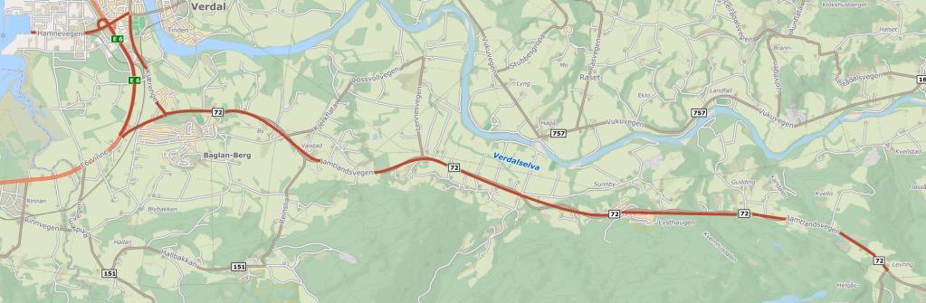 2/8 VERDALSKALK 1 INNLEDNING COWI AS er engasjert av Verdalskalk AS for å utrede støymessige konsekvenser av kalktransporten langs Fylkesvei 72 mellom kalksteinsbruddet i Tromsdalen og Verdal havn.