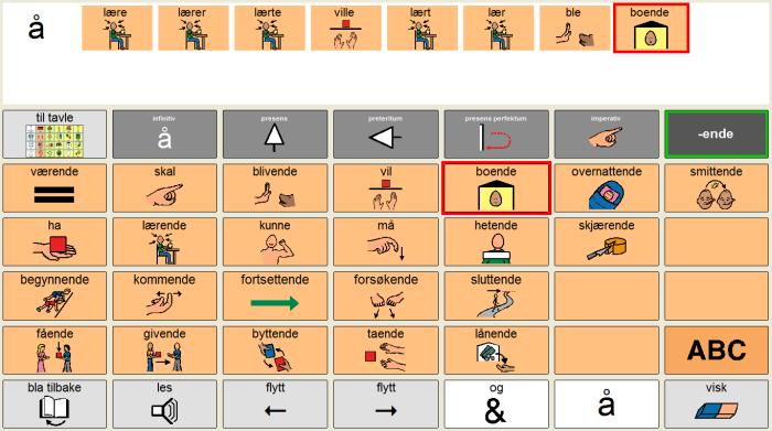 Verb med mulighet bøyninger Infinitiv Presens Preteritum Presens perfektum Imperativ Partisipp (ender på -ing)