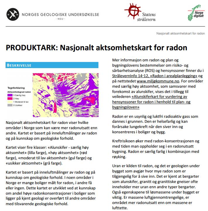 RadonAktsomhet Analyse (versjon 1)