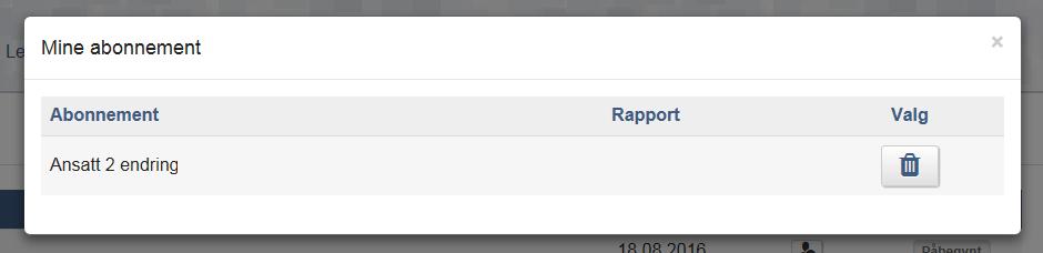 Om du vil slette et abonnement, kan