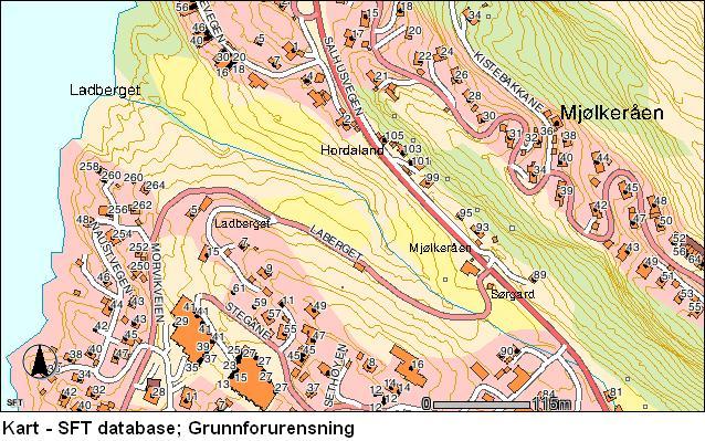 Grunnforurensning 16 / 33 Databasen til statens forurensningstilsyn er gjennomgått Det finnes ingen grunn til å mistenke grunnforurensning i