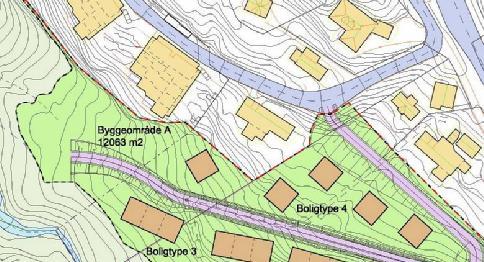 Vurdering av byggeforhold 17 / 33 Byggeforhold Byggområde A som strekker seg langs nordsiden av Mjølkeråen kan by på noen utfordringer i forhold til ras og generell stabilitet I den nordvestlige