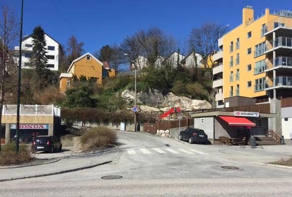 34 FIGUR 15 Foreslått innslag til ny fjellhall/tunnel i Fosnagata 9. Hvis et nytt parkeringsanlegg skulle bli sprengt inn i fjellet er det mulig å se på andre bruksområder også.