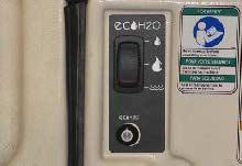 VEDLIKEHOLD 6. Trykk øversta av ec -H2O--bryteren for å stille ec -H2O--systemet til lav. MERK: ec -H2O -systemet må stilles til lav stilling før det kan skylles. 7.