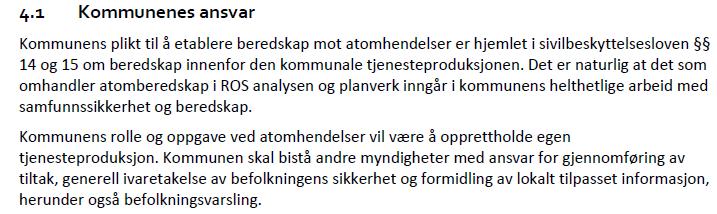 Kommunal atomberedskap Merk: Det